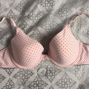 Light pink and brown bra